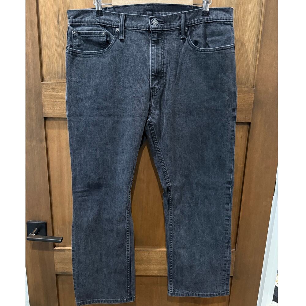 Levi's Men's 559 Black Denim Jeans Straight Leg Regular Fit Size‎ 38x30